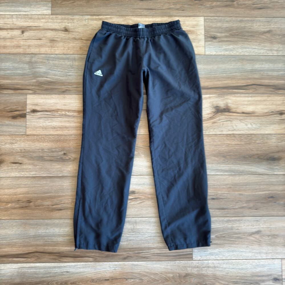 Vintage Adidas Stanford Track Pants Mens Medium Black Windbreaker Joggers